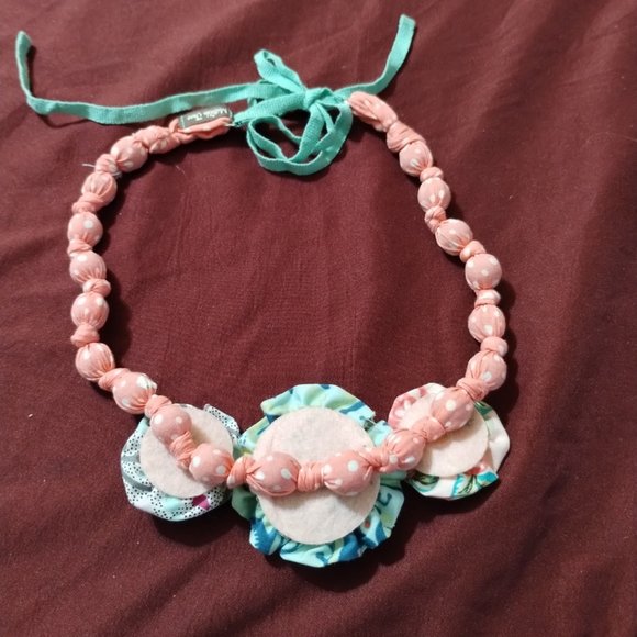 Matilda Jane Fabric Wrapped Necklace - Picture 3 of 5